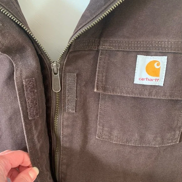 CARHARTT Super Dux Relaxed Fit Insulated Hooded Barn Jacket - Picture 4 of 6